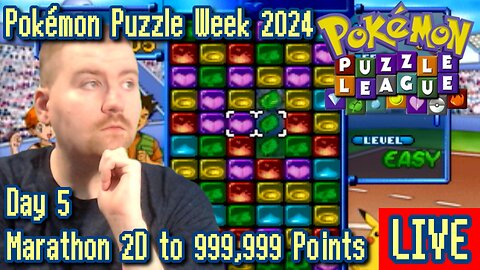 #PokemonPuzzleWeek2024 Day 5: Marathon 2D to 999,999 Points, Doods! [Pokémon Puzzle League]