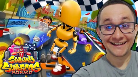 Subway Surfers Monaco 2022 com Boneco de Teste de Carros