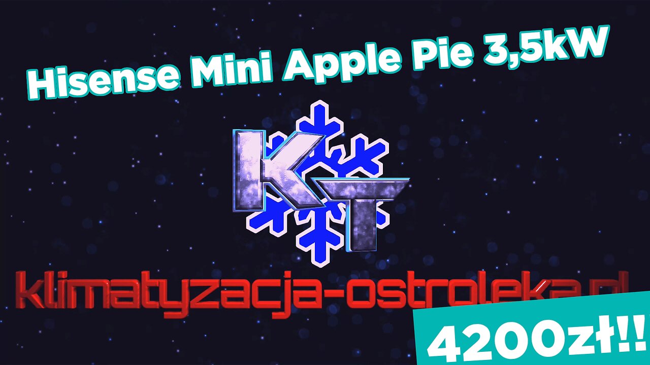 Pompa ciepła, klimatyzator Hisense Mini Apple Pie 3,5kW, Ostrołęka, osiedle Centrum. Fajna ekipa!