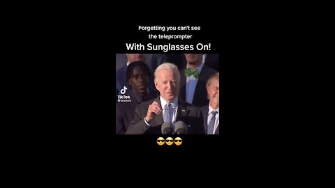 You can’t see the teleprompter that way