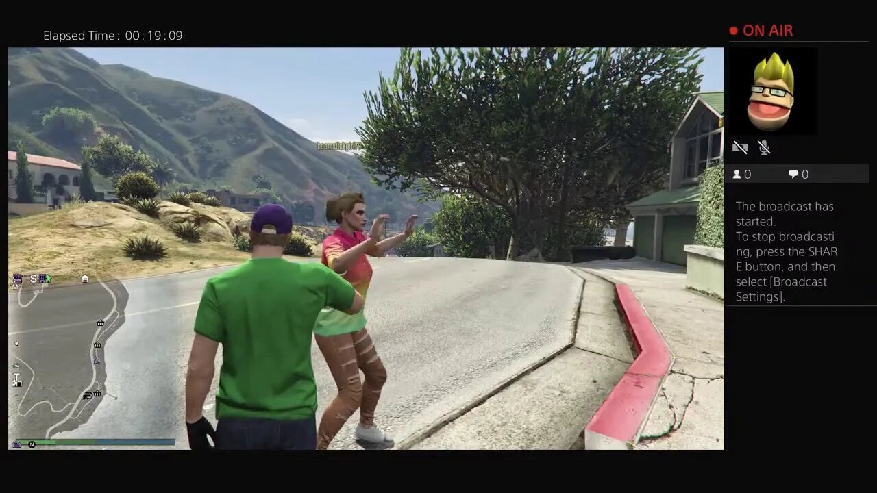 PrimeGuey's Live PS4 Broadcast - 5 star wanted level escape!