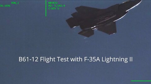 U.S. Air Force F-35A deploys the B61-12 nuclear bomb