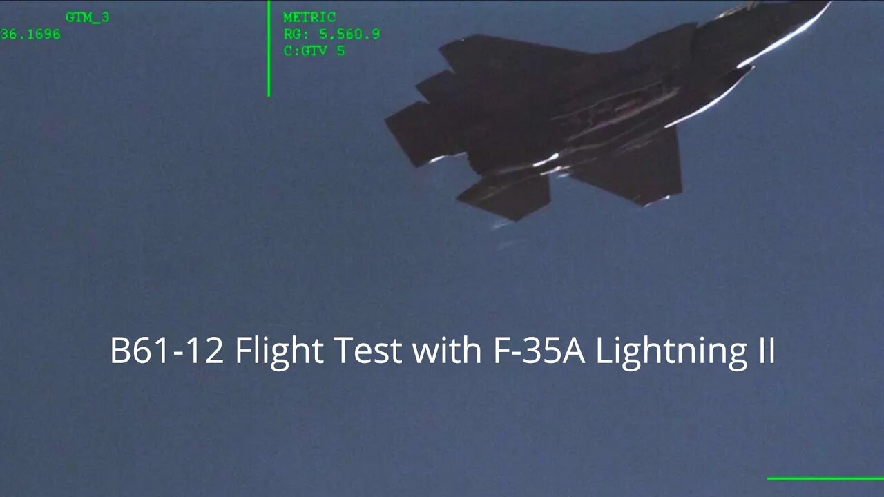 U.S. Air Force F-35A deploys the B61-12 nuclear bomb
