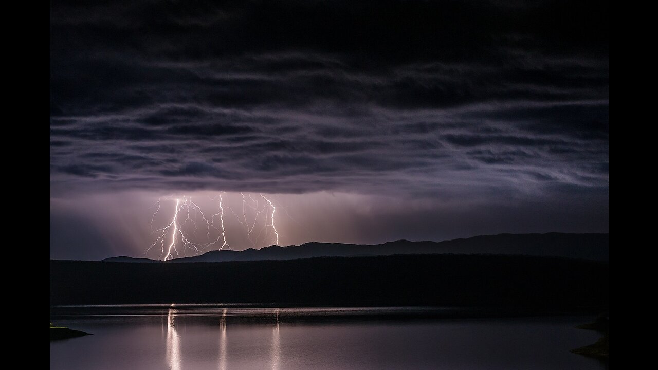 THUNDER & RAIN Sounds for Sleeping BLACK SCREEN | Dark Screen Nature Sounds