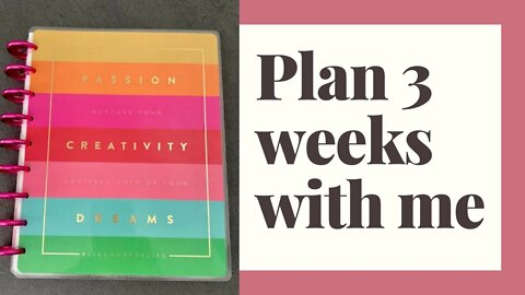 Plan with me - 3 weeks of Sept