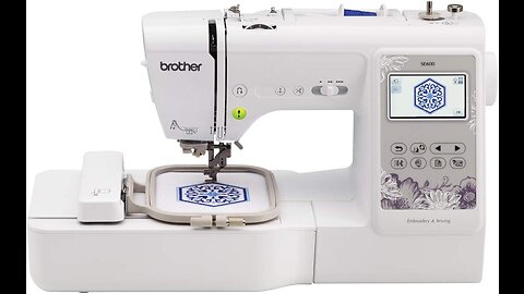 Brother SE600 Combination Computerized Sewing and 4x4 Embroidery Machine with Color LCD display