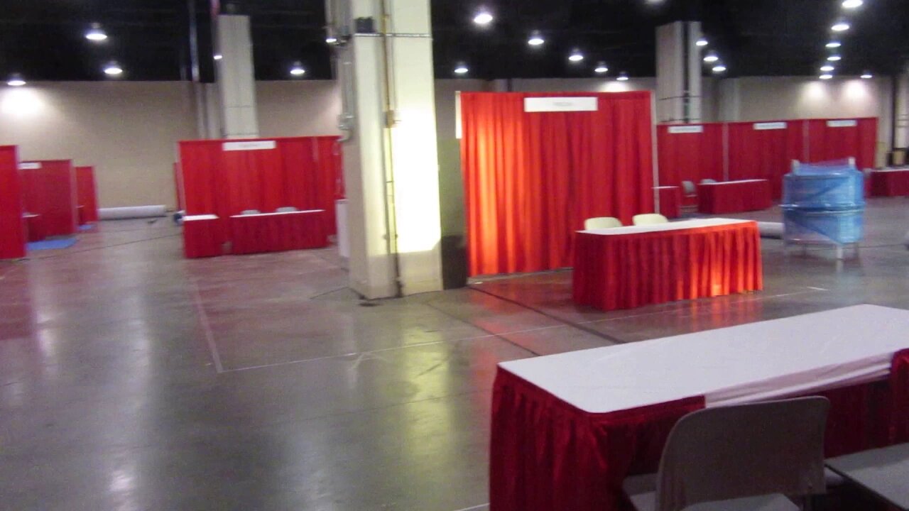 Cpac 2017 Exhibit room being set up