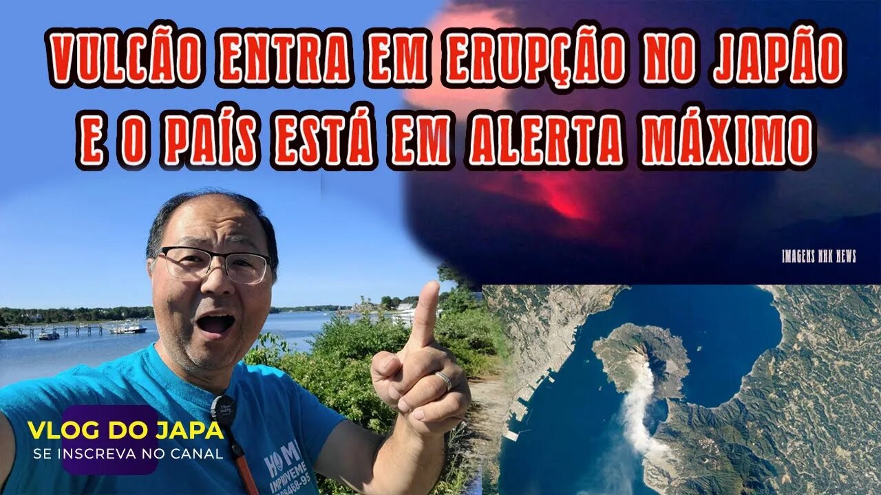 Vulcão entra em erupção no Japão... alerta maximo