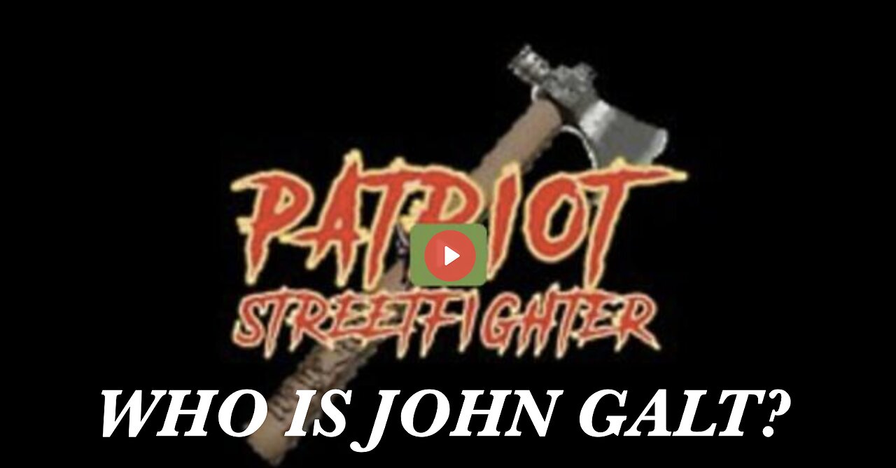 PATRIOT STREET FIGHTER W/ HIS BIGGEST INTEL REVEAL OF ALL TIME. HOLD ON TO YOUR HATS. THX SGANON