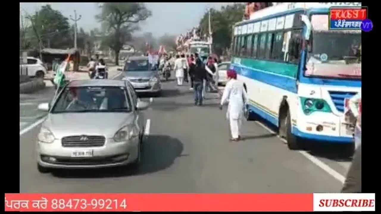 ਪਿੰਡ ਝੋਟੀਵਾਲਾ ਤੋ ਕਾਂਗਰਸ ਦੀ ਫ਼ਰੀਦਕੋਟ ਰੈਲੀ ਲਈ ਕਾਫਲਾ।।@Fast Punjab TV