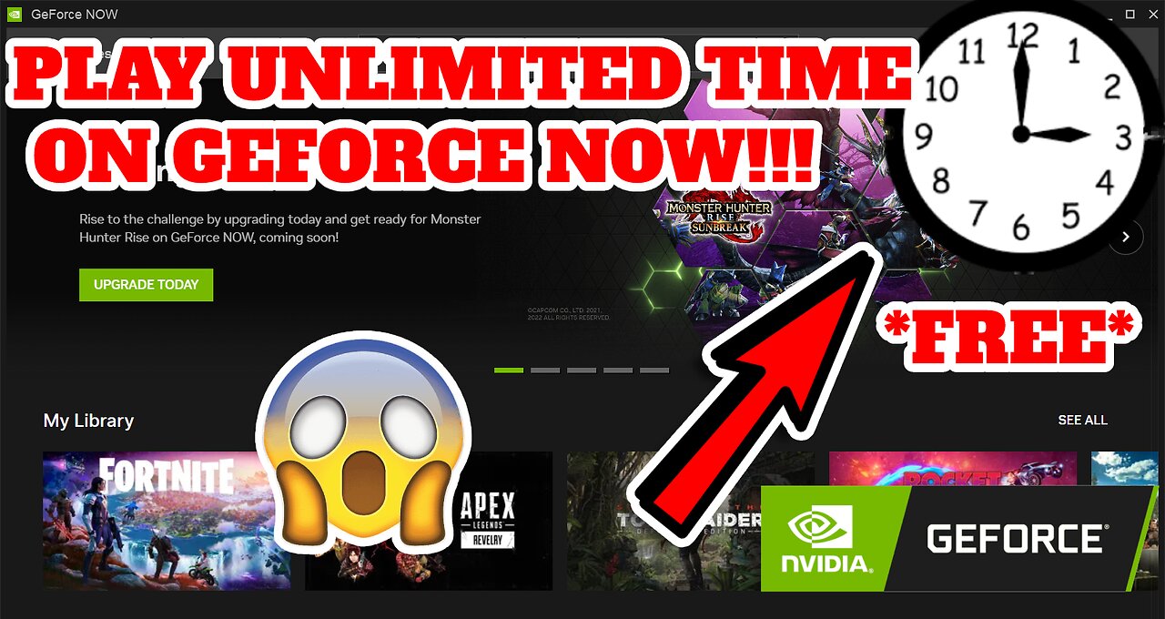 How To Play UNLIMITED TIME on GeForce Now!