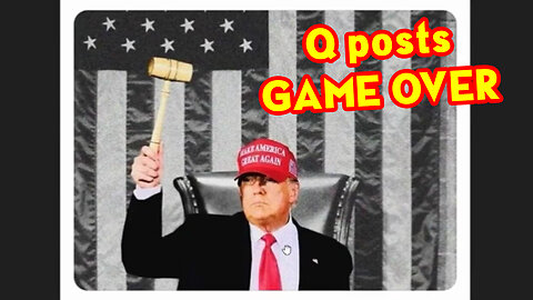 Q posts "GAME OVER" with White Hats.