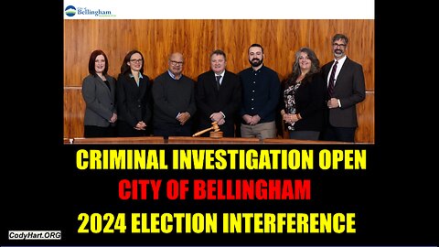 CITY OF BELLINGHAM CRIMINAL INVESTIGATION OPEN