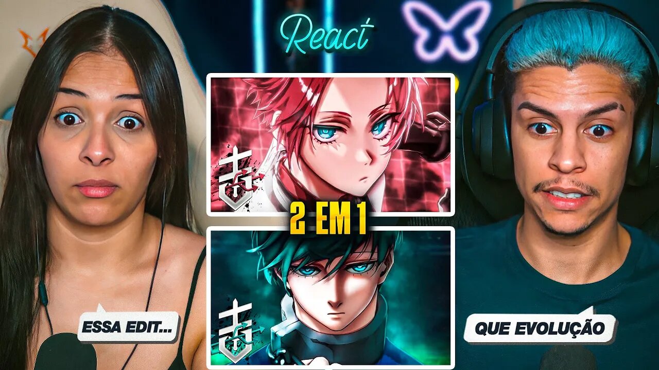 2 EM 1: THEUZ - Itoshi Rin + Itoshi Sae (Blue Lock) | [Casal Jounin React] 🔥