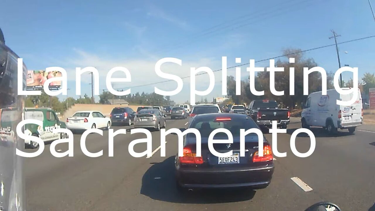 Lane splitting in California