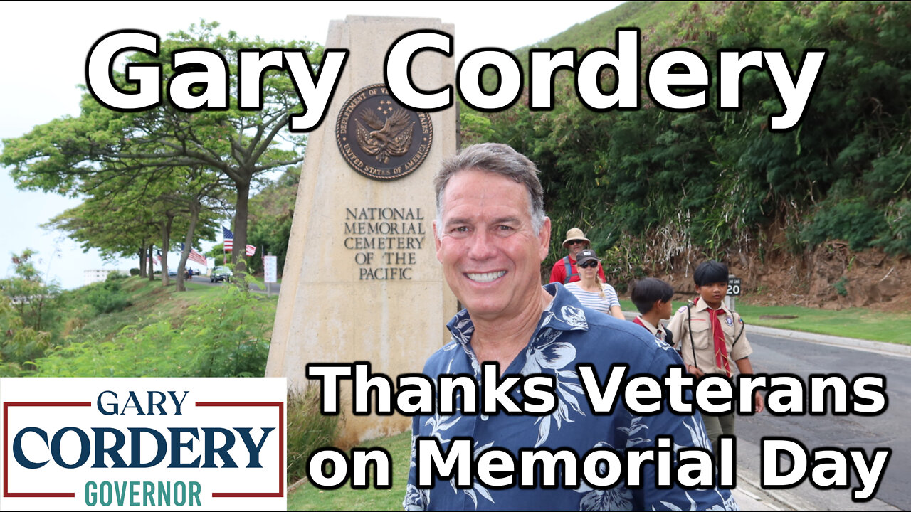 Gary Cordery Thanks Veterans on Memorial Day