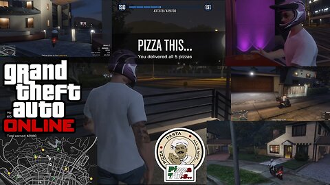 GTA Online Pizza Delivery in Mission Row Day 4