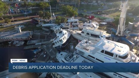 Debris application deadline