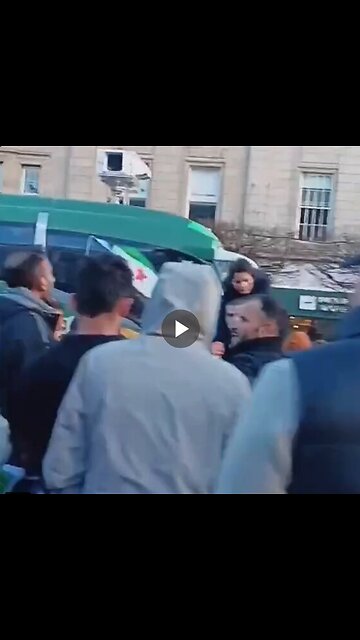 Irishman asks celebrating Syrians if they will go back now that Assad is gone