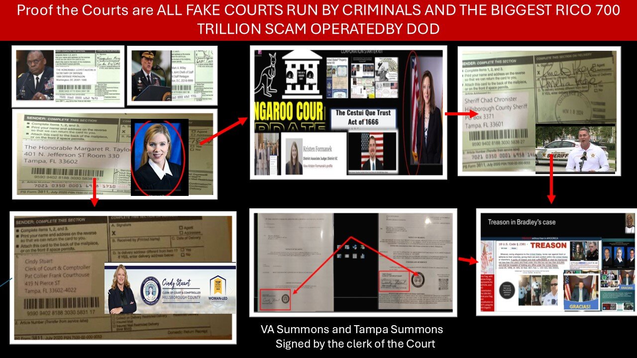 PROOF THE USA INC COURTS ARE FOR-PROFIT TRADING COMPANIES RUN BY DOD - THE BIGGEST RICO EVER