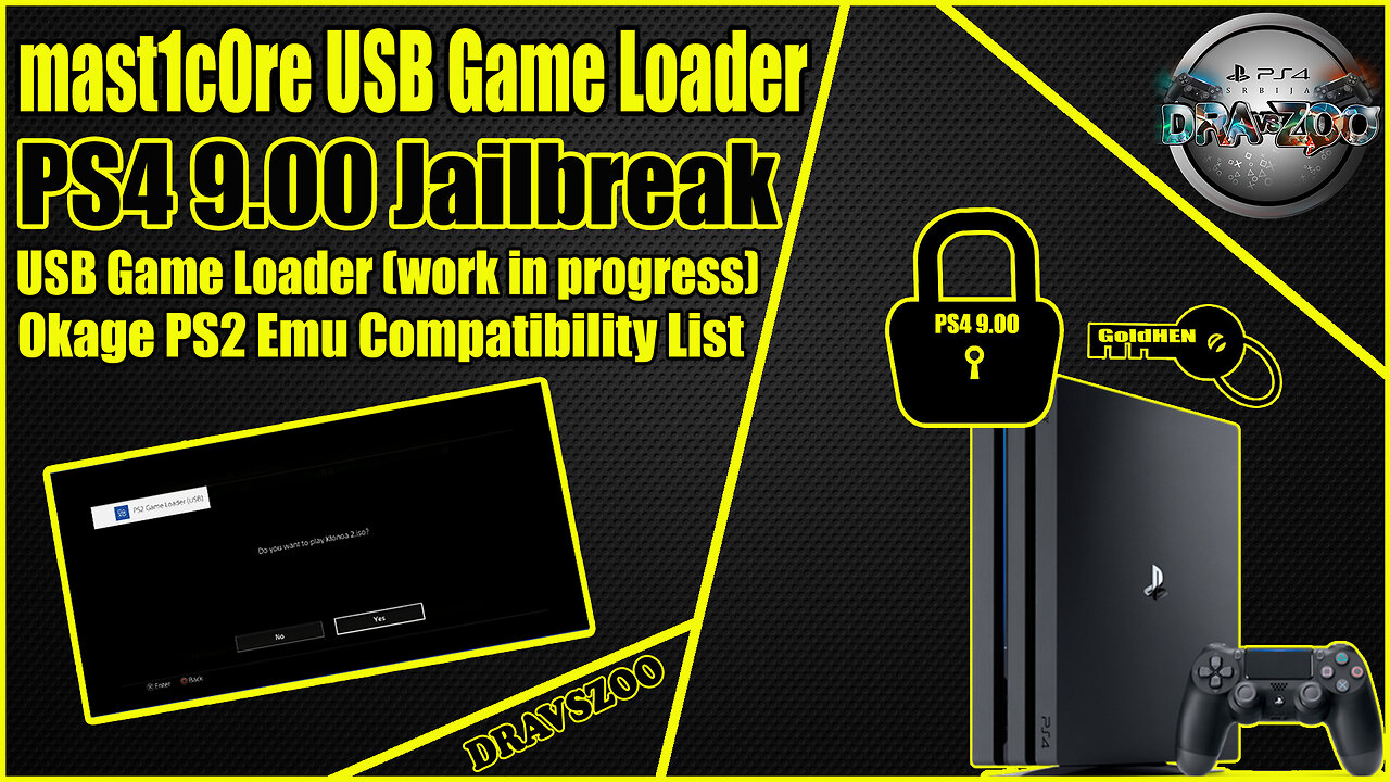 mast1c0re USB Game Loader is coming | Okage PS2 Emulator Compatibility List | PS4 / PS5 Jailbreak