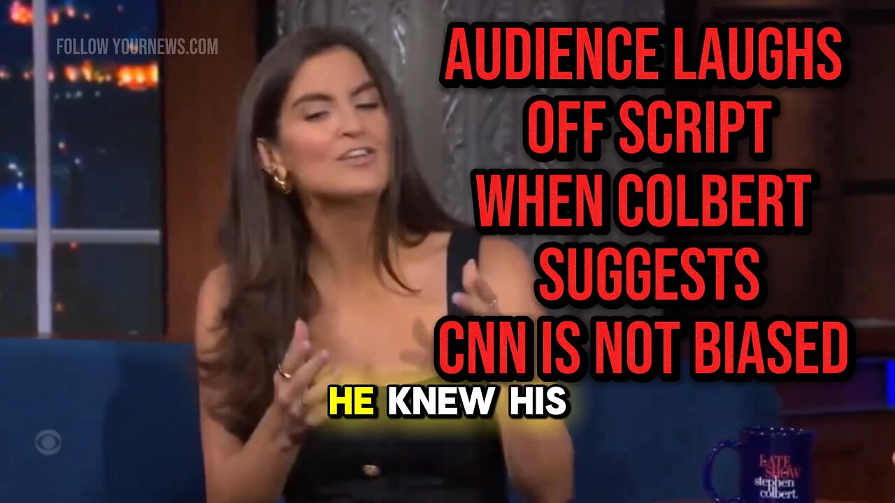 Colberts audience laughs off script when he says CNN is “objective”