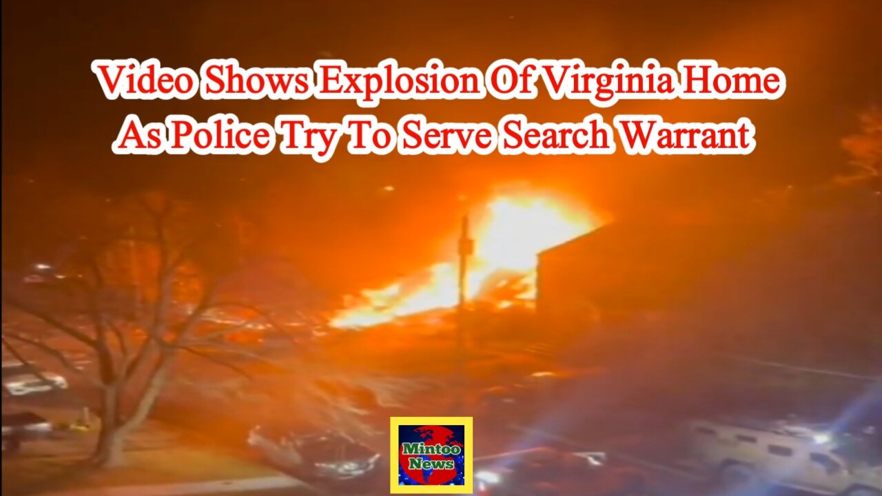 Watch: Video shows explosion of Virginia home as police try to serve search warrant