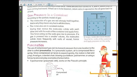 PHYSICS Class 8th Lecture#6 UNIT#7 Gas pressure in a container
