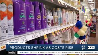 Products shrink as costs rise