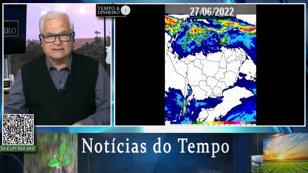 Previsão do tempo com chuvas no Sul e estiagem no Brasil Central