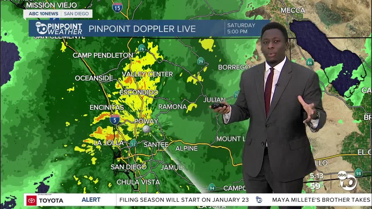 ABC 10News Pinpoint Weather with Weather Anchor Moses Small