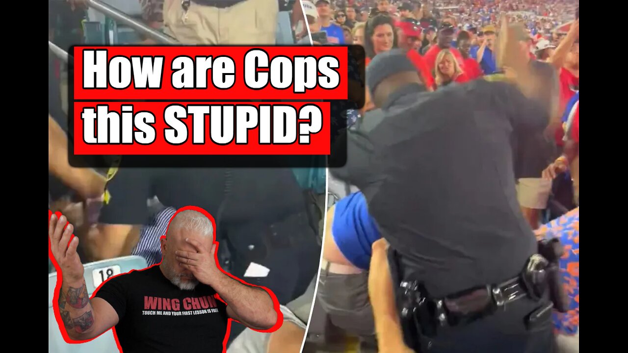 College Football Game BRAWL shows Cops being Uses as Pawns!