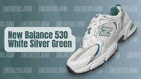 New Balance 530 White Silver Turquoise - MR530AB - @SneakersADM