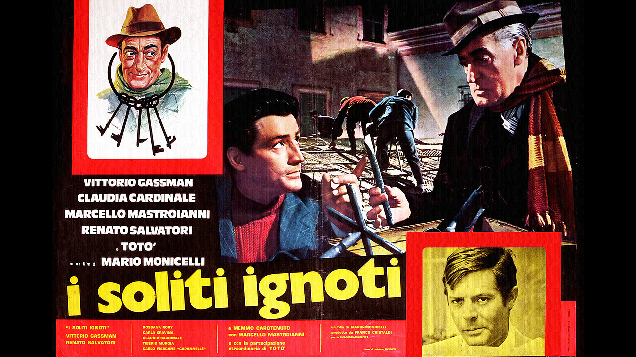 #1958 “I SOLITI IGNOTI” - di MARIO MONICELLI / con TOTÒ e VITTORIO GASSMAN - #ora, forse, finalmente cominciate a capire chi sono i 'VERI CRIMINALI'?!... -😇💖🙏