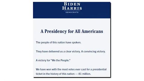 “A Presidency for All Americans”