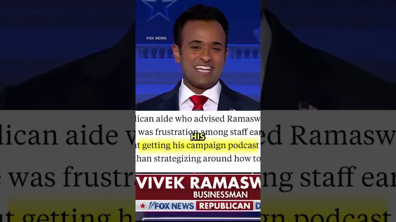 Vivek Ramaswamy DOESN'T Want to Be President