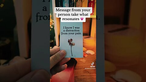 Message from your person #tarot #lovetarot #tarotreading