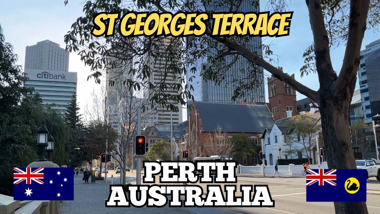 Exploring Perth Australia: A Walking Tour of St Georges Terrace 2024 (Part 2)