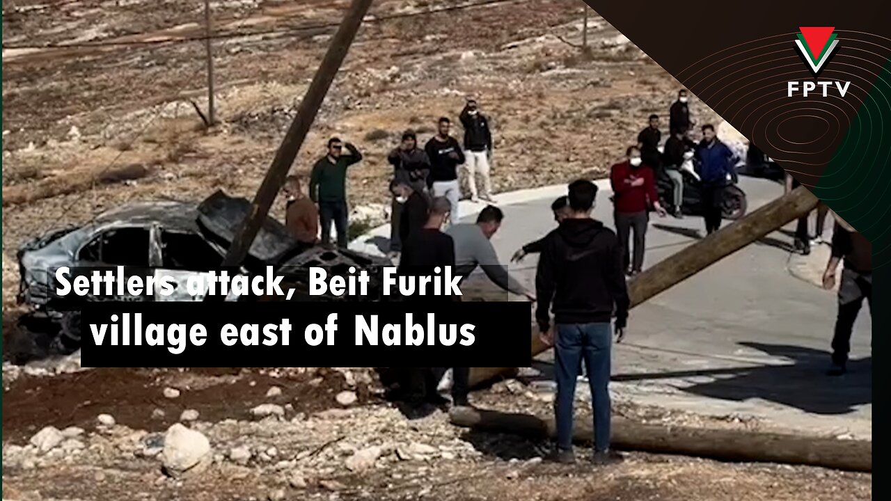 Settlers attack Beit Furik village east of Nablus