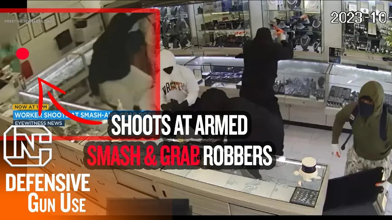 Armed California Store Worker Shoots At Smash & Grab Robbers