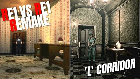 RE1 vs RE1 Remake: 'L' Corridor