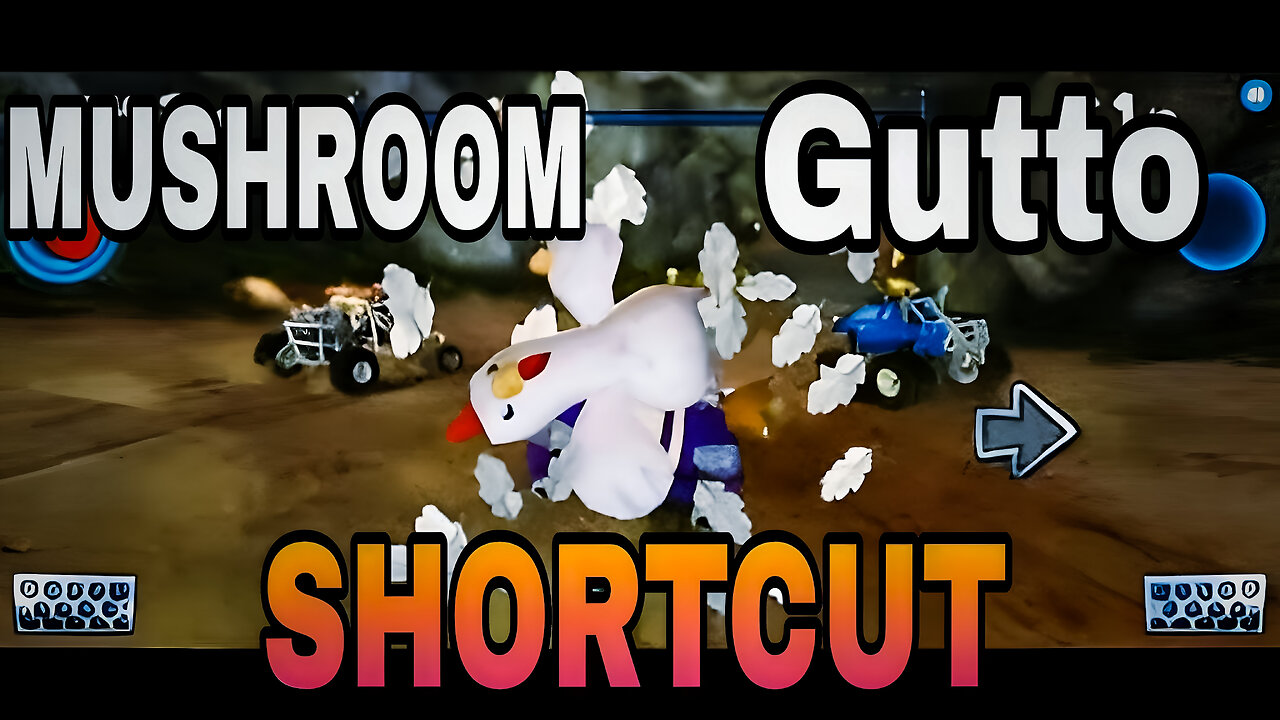 "Beach Buggy Racing: Mushroom Gutto Shortcut vs Roxie-Roller Showdown"