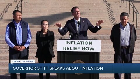 Oklahoma Gov. Stitt calling for inflation relief