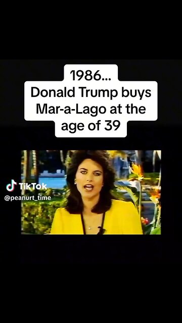 Donald Trump bought Mara Lago back in 1984 🤔 at 39 years old 🇺🇸