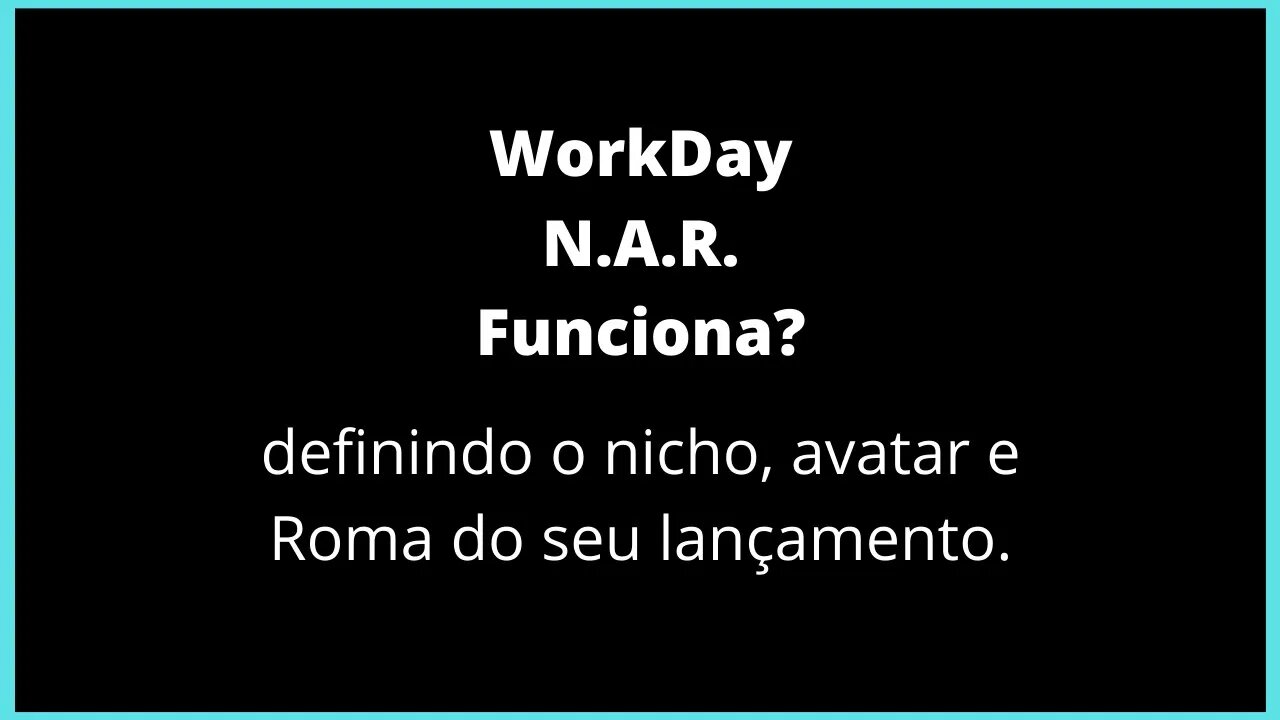 Depoimento Workday N.A.R | Definição de nicho, avatar e Roma | MaynaraBS - lançamento de infoproduto