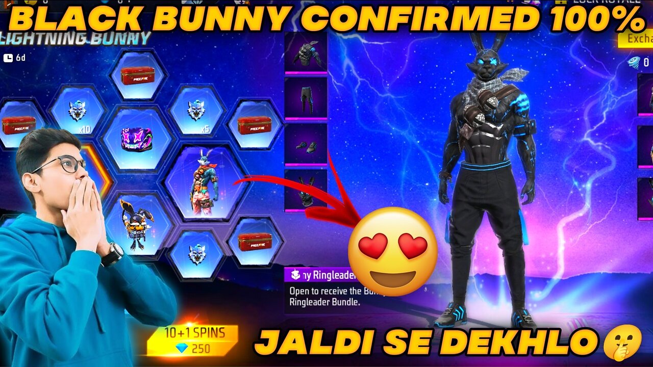 Free Fire New Event Black Bunny Bundle😳|Free Fire Next Weapon Royale Confirm Date😯|Gamer Sanju