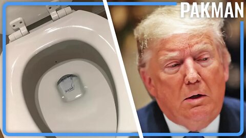Trump Caught Flushing Documents in Sick Photos