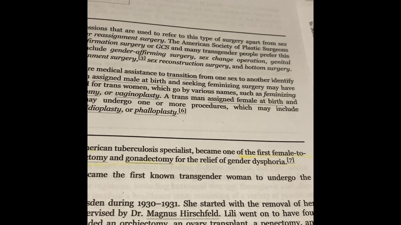 Origins of Transgender operation!…
