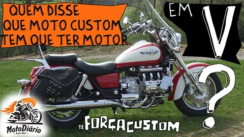 Quem disse que moto CUSTOM tem que ter motor em V?