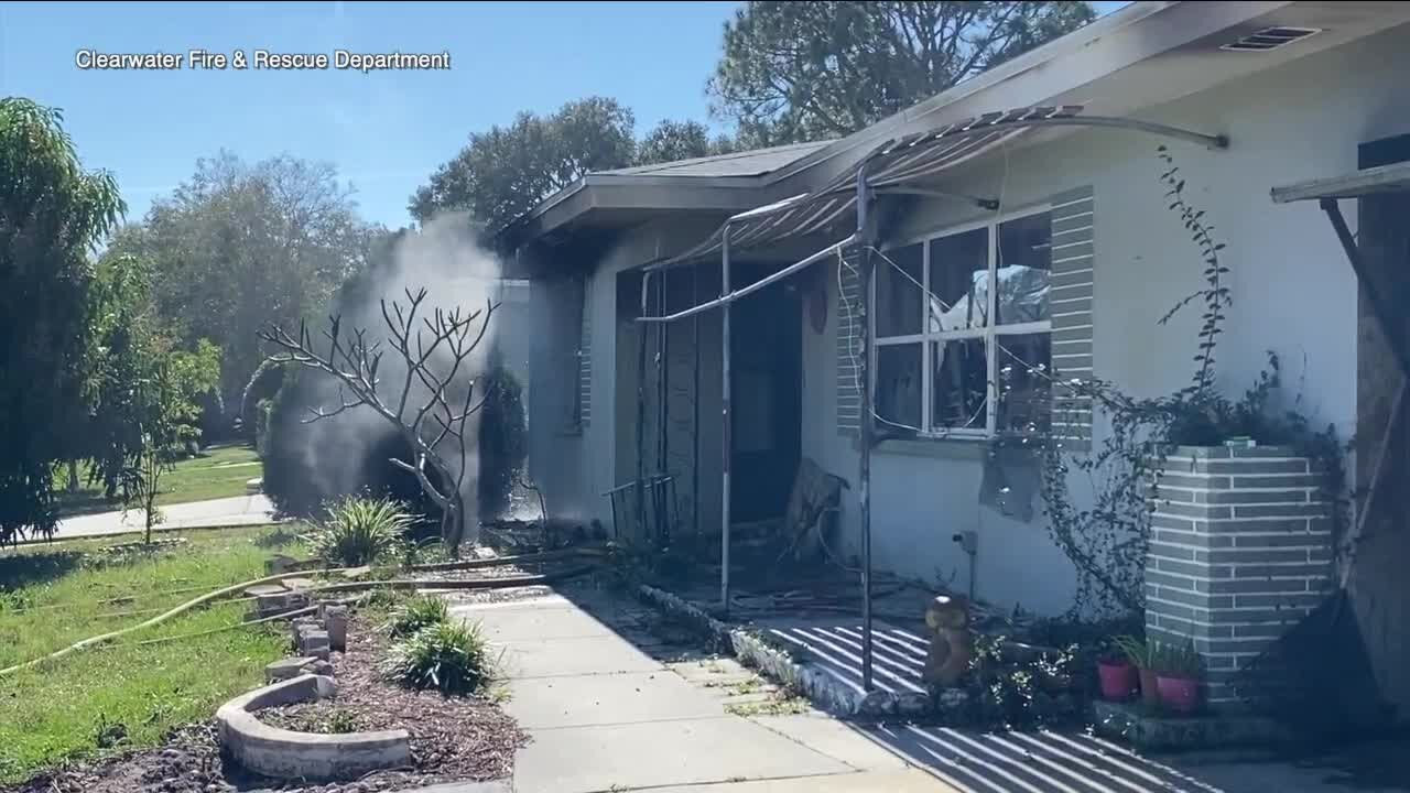 Pinellas officials determine Clearwater house fire was intentionally set